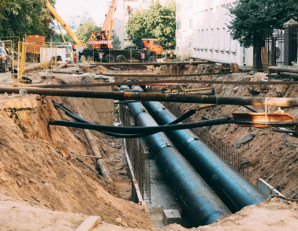 Commercial sewer line services